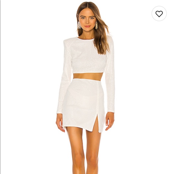 revolve white two piece set